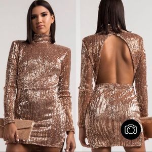 Rose gold dress